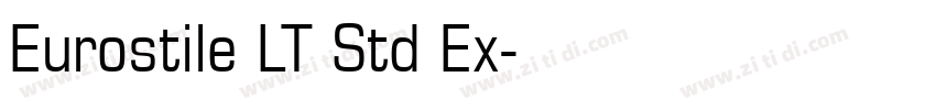 Eurostile LT Std Ex字体转换